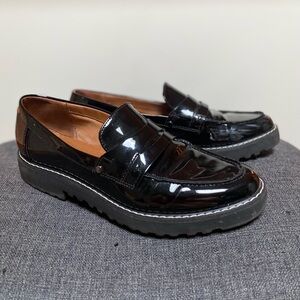 Black edgy loafers
